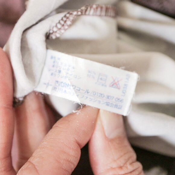 Dusty Rose Lace Trim Scoop Neck Tee 💐 JAPANESE BRAND - Picture 8 of 9